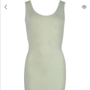 Petite Basic Maxi Dress- Mint Green